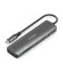 Aisens USB-C Dock 7 en 1 - USB-C a 1xHDMI - 3xUSB-A - 1xUSB-C 100W - 1xSD - 1xMicroSD - 15cm - Color Gris
