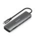 Aisens USB-C Dock 7 en 1 - USB-C a 1xHDMI - 2xUSB-A - 1xUSB-C - 1xUSB-C 100W - 1xSD - 1xMicroSD - 15cm - Color Gris
