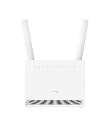 Cudy Router WiFi 4G LTE Cat 12 Gigabit AX3000 - Velocidad hasta 1000Mbps - 4 Puertos - 1 Ranura Nano SIM - Cat 12 - Color Blanco