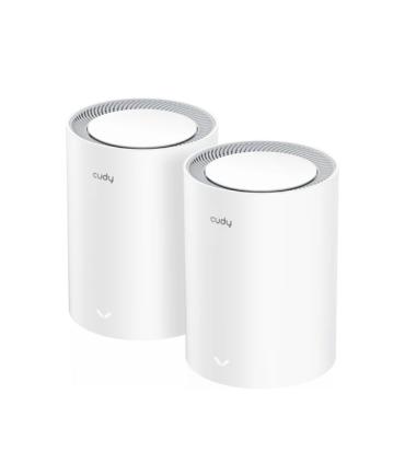 Cudy Pack de 2 Sistemas WiFi Mesh 7 Gigabit Dual Band BE3600 - Velocidad hasta 1000Mbps - 3 Puertos - Antenas Internas - Color..