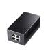 Cudy Inyector Gigabit PoE+/PoE - Potencia hasta 30W - 4 Puertos - Datos y Alimentacion por El Mismo Cable hasta 100m - Carcasa..