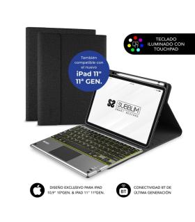 Subblim Funda con Teclado Excluisva para iPad 10ª y 11ª Generación de 10.9" y 11" - Teclas Retroiluminadas - Bluetooth - TouchPa