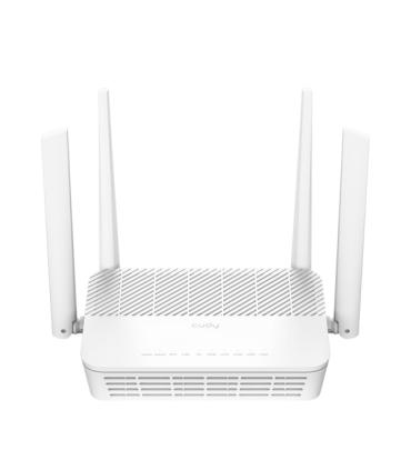 Cudy Router PoE WiFi 6 2.5G Mesh Dual Band AX3000 - Velocidad hasta 1000Mbps - 4 Puertos - 4 Antenas Fijas de 5dBi - Tecnologia.