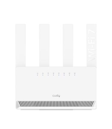 Cudy Router WiFi 7 Gigabit Dual Band BE3600 - Velocidad hasta 1000Mbps - 4 Puertos - 4 Antenas Fijas de 5dBi - Tecnologia MU-MIM