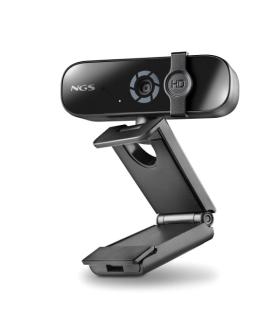 NGS XpressCam 2000 Webcam FullHD 2K USB 2.0 - Microfono Multidireccional - Filtro de Privacidad - Amplio Campo de Vision - Cable