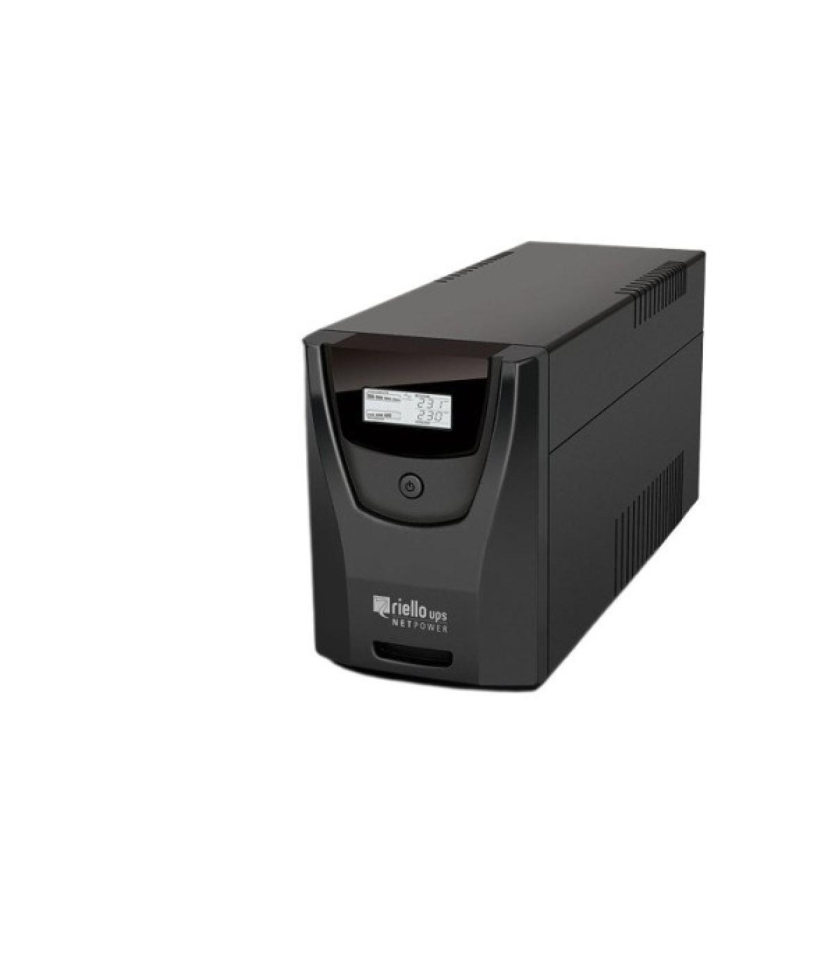 Riello Net Power SAI 1500VA - 900W - Tecnologia Line Interactive - USB, 4x Shucko - Color Negro