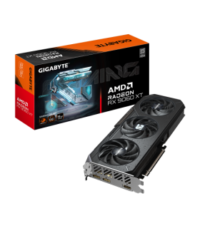 GIGABYTE Radeon RX 9060 XT GAMING OC 16G Tarjeta Gráfica - 16GB GDDR6, 128bit, PCI-E 5.0, 3320 MHz Frecuencia del núcleo, 2 x Di