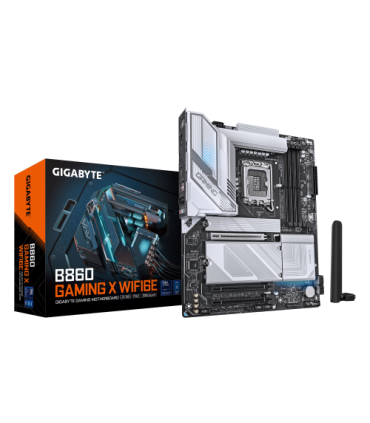 GIGABYTE B860 GAMING X WIFI6E Placa base - CPUs Intel Core Ultra, VRM de 12+1+2+1 fases, hasta 9066MHz DDR5, 1xPCIe 5.0 + 2xPCIe