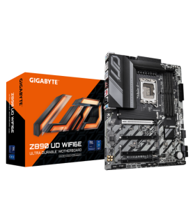 GIGABYTE Placa base Z890 UD WIFI6E - Compatible con CPUs Intel Core Ultra (Serie 2), VRM de 12+1+2 fases, hasta 8800MHz DDR5 (OC