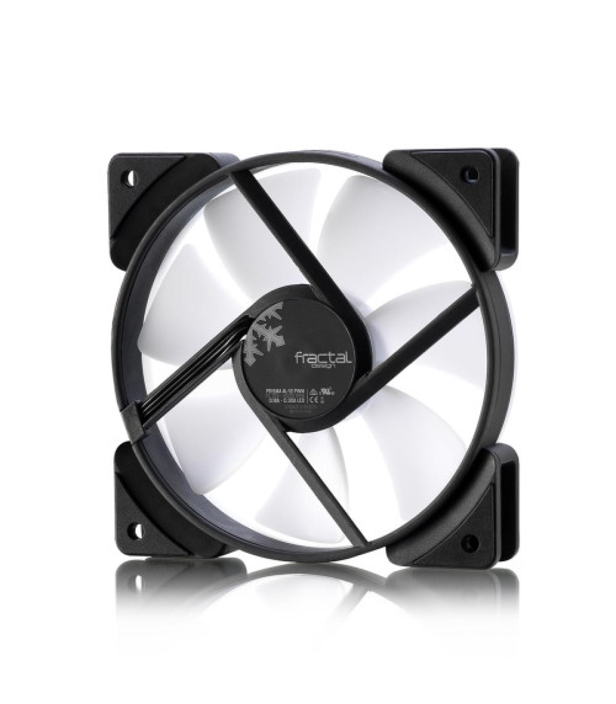 Fractal Design Prisma AL-12 PWM Carcasa del ordenador Ventilador 12 cm Negro, Blanco 1 pieza(s