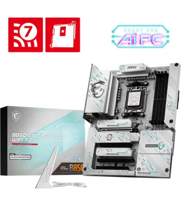 PLACA MSI B850 GAMING PLUS WIFI PZ,AMD,AM5,B850,4DDR5,256GB,1DP,4SATA3+3M.2,5GBLAN+WIFI7+BT5.4,4USB3.2,ATX