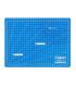 Dahle 10690 Plancha de Corte A4 22x30cm - 5 Capas con Nucleo Resistente al Corte - Lineas de Orientacion - Color Azul