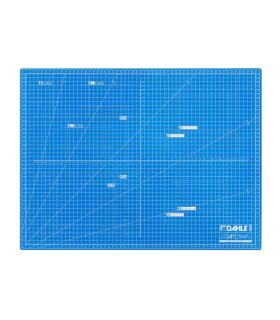 Dahle 10692 Plancha de Corte A2 45x60cm - 5 Capas con Nucleo Resistente al Corte - Lineas de Orientacion - Color Azul