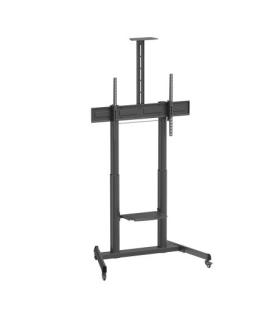 Ewent EW1591 Soporte de Suelo para Pantallas Interactivas/TV de 60 a 100" - Bandeja Multiusos - Peso Max. 120kg - Altura e Incli
