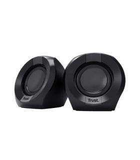 Trust Altavoces 2.0 USB 8W - Entrada y Salida Jack 3.5mm - Cable de 1.30m - Color Negro
