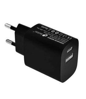 Leotec Cargador Universal Carga Rapida 1xUSB-C PD + 1x USB-A 20W