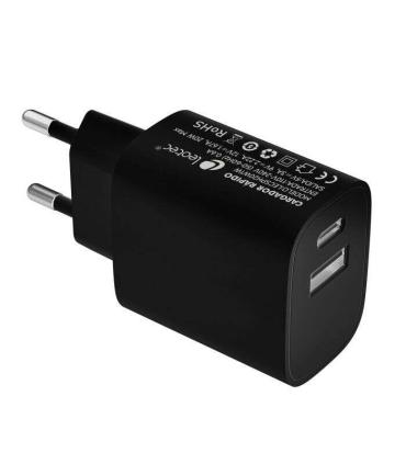 Leotec Cargador Universal Carga Rapida 1xUSB-C PD + 1x USB-A 20W