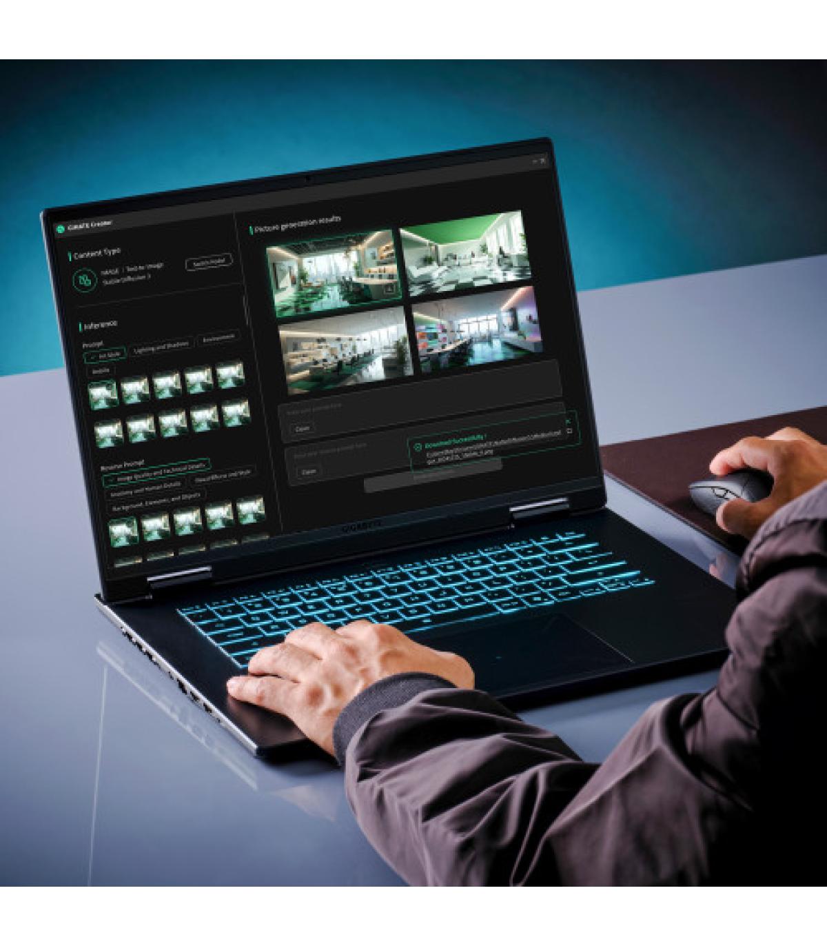 GIGABYTE GAMING A16 CWH Portátil Gaming - 16,0“, 165Hz WQXGA, Intel Core i7-13620H, NVIDIA RTX 5070, 32GB DDR5 5200MHz, 1 x SSD.