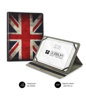 Subblim Funda Tablet Universal Trendy 9.6" a 11" - Posicion Stand con 2 Angulos de Vision - Soporte Antideslizante - Colores Var