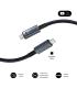 Subblim Cable High USB-C - 240W - Nylon Trenzado - 40Gbps - Chip E-Marker - 1.5 Metros - Color Negro