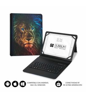 Subblim Keytab Pro Bluetooth Funda universal 9-10.1" - Diseño ultradelgado - Soporte ajustable - Sistema magnético - Resistente.