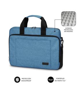 Subblim Maletin para Portatiles de hasta 15.6 Pulgadas - Proteccion Air Padding - Resistente Poliester Oxford - Repelente de Liq