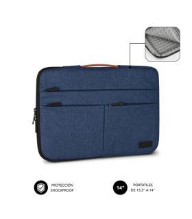 Subblim Funda Air Padding 360 Portátil de 13.3" a 14" - Protección 360º con Air Padding - Múltiples bolsillos - Resistente y dur