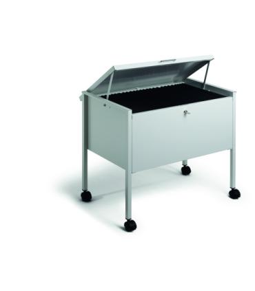 Durable 309810 archivador organizador Acero Gris