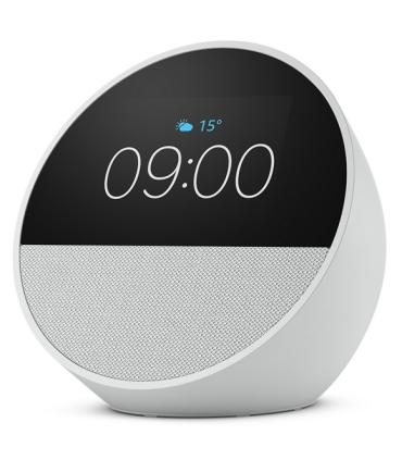 Amazon Echo Spot Altavoz y Despertador Inteligente - Sonido Potente e Intenso - Alexa - Color Blanco