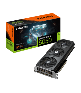 GIGABYTE GeForce RTX 5050 GAMING OC 8G Tarjeta Gráfica - 8GB GDDR6, 128bit, PCI-E 5.0, 2632MHz Frecuencia del núcleo, 2 x DP, 2.