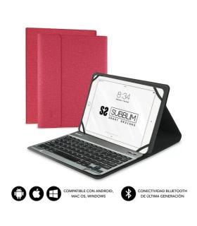 Subblim Teclado Bluetooth extraíble - Funda universal 9-10.1" - Diseño ultradelgado - Soporte ajustable - Acceso a todas las fun