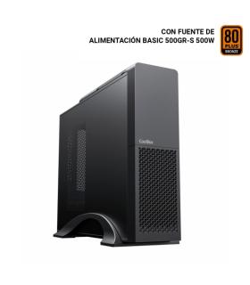 CoolBox T313 Slim Caja Torre Micro ATX, Mini ITX - Tamaño HDD 2.5", 3.5" - USB 3.0, USB-C - Fuente de Alimentacion 500W - Color.