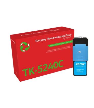 Xerox Everyday Kyocera TK5240 Cyan Cartucho de Toner Remanufacturado - Reemplaza 1T02R7CNL0/TK5240C
