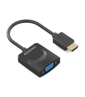 Aisens Conversor HDMI a SVGA - HDMI A/M - SVGA/H - 15cm - Color Negro