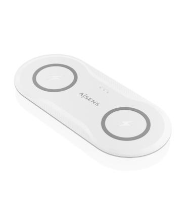 Aisens Cargador Inalambrico 15W - USB-C - Protocolo Qi - Moviles y Auriculares - Proteccion Contra Sobretension, Sobretemperatur