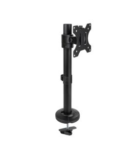 Tooq Soporte de Mesa para Monitor de 17"-32" - Altura, Rotacion y Giro Regulables - Gestion de Cables - Peso Max 8Kg - VESA 100X