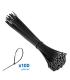 Ewent Pack de 100 Bridas de Nylon - 200x2.5mm - Resistente a UV - Uso en Interior y Exterior - Color Negro