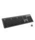 Ewent Teclado Inalambrico - Bateria de Litio Recargable de 300mAh - Disposicion Italiana QWERTY IT - Retroiluminacion - Teclas..