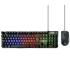 Ewent Pack Teclado + Raton Gaming - Iluminacion RGB - Disposicion Italiana QWERTY IT - 3600dpi - 12 Teclas Multimedia - Cable..