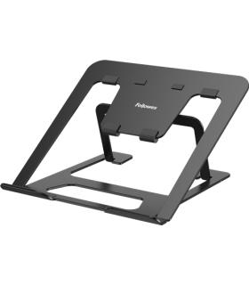 Fellowes Alumia Elevador para Portatil hasta 15" - 6 Ajustes de Altura - Fabricado en Aluminio - Base Antideslizante - Color Neg