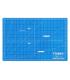 Dahle 10691 Plancha de Corte A3 30x45cm - 5 Capas con Nucleo Resistente al Corte - Lineas de Orientacion - Color Azul