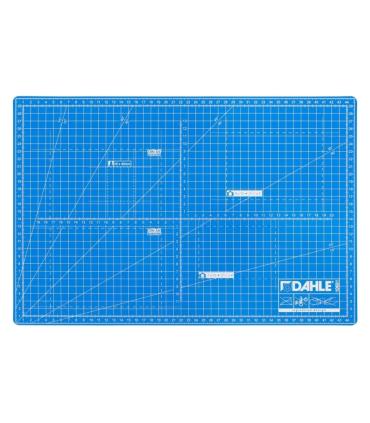 Dahle 10691 Plancha de Corte A3 30x45cm - 5 Capas con Nucleo Resistente al Corte - Lineas de Orientacion - Color Azul
