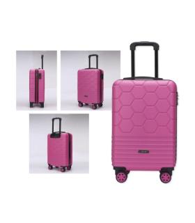 Lagart Maleta Trolley de Cabina Rigida 20” 55x34x23.5cm - Cierre TSA - Ruedas Dobles 360º - Color Fucsia