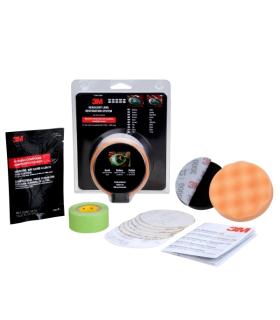 3M Pack para Restauracion de Faros - Incluye Instrucciones - Adaptador para Taladro - Color Varios