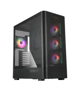 Abysm Danube Sava H500 II Caja Torre ATX, ITX, Micro ATX - Lateral de Cristal Templado - 3.5" y 2.5" - USB-A, USB-C y Audio - 4.