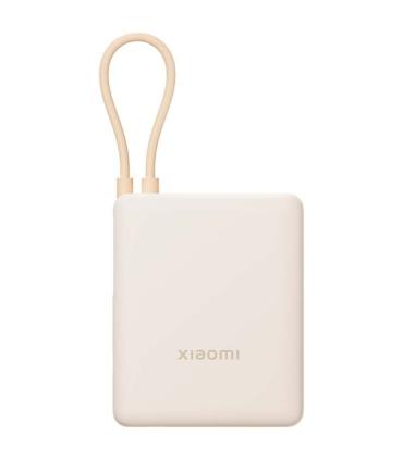 Xiaomi Tan GL Powerbank 10000 mAh - 33W - Cable Integrado - Carga Rapida - Multiples Capas de Seguridad - Color Beige