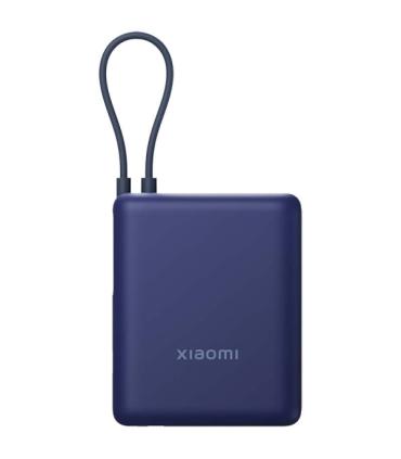 Xiaomi Ice Blue GL Powerbank 10000 mAh - 33W - Cable Integrado - Carga Rapida - Multiples Capas de Seguridad - Color Azul