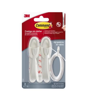 Command Organizador de Cables - Fijacion en Superficie - Color Blanco