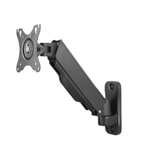 Ewent Soporte de Pared con Brazo Articulado para Monitor hasta 34" - Resorte de Gas - Giratorio e Inclinable - Gestion de Cables