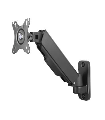 Ewent Soporte de Pared con Brazo Articulado para Monitor hasta 34" - Resorte de Gas - Giratorio e Inclinable - Gestion de Cables